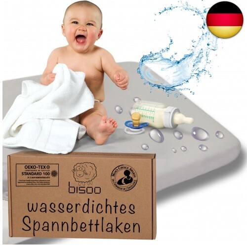 Bisoo Spannbettlaken 75x100 cm für Lauf, Krabbelgitter und Reisebett -