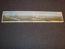 Original 1934 Chicago’s World Fair Panorama View 4+ FOOT Poster