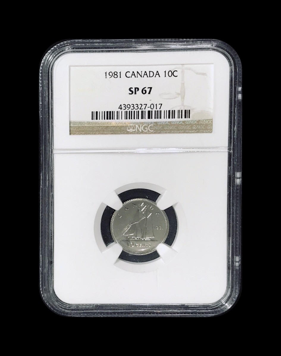 CANADA. 1981, 10 Cents - NGC SP67 - Queen Elizabeth II
