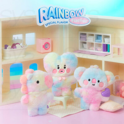 BTS ジョングク キティ レインボー RAINBOW bear 17.5 ジョングク キティ レインボー シャーベット RAINBOW bear 11.5