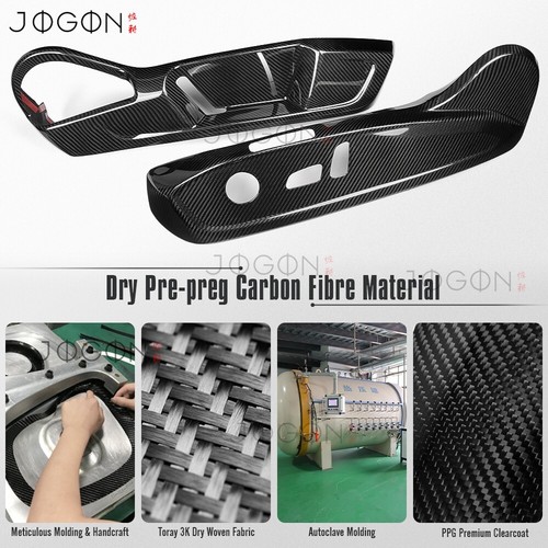 Golf R Real Carbon For VW GOLF 8 MK8 GTI 2021-2025 Seat Adjust Button Panel Trim - Picture 7 of 14
