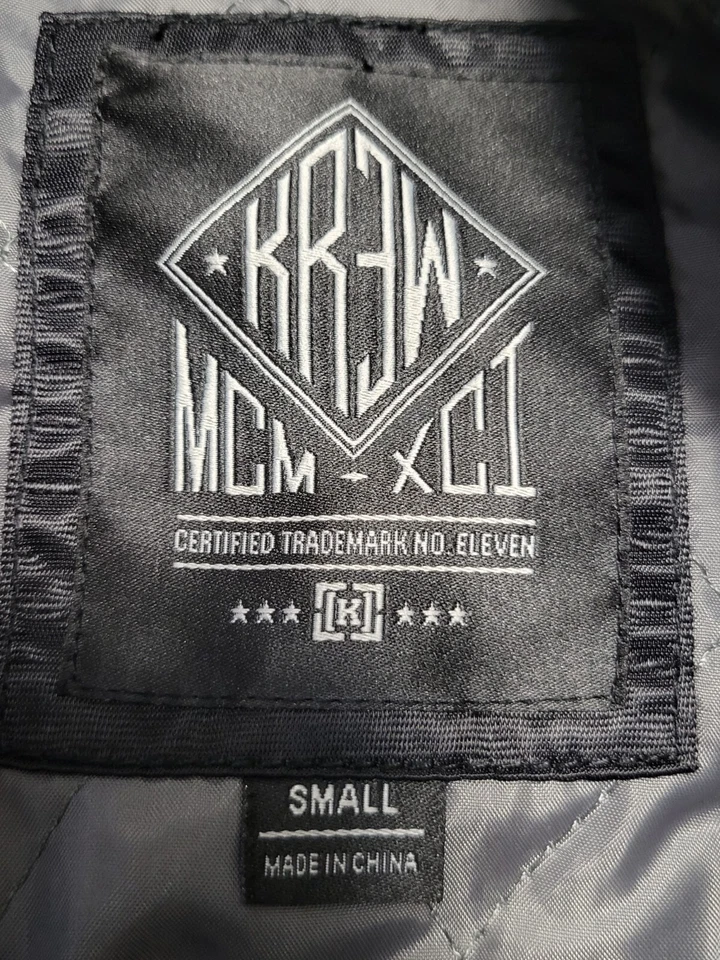 Chaqueta de satén KR3W Thrasher clásico letterman  Foto 4 de 4