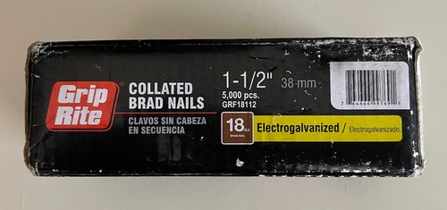 grip-rite 18 gauge brad nails collated 