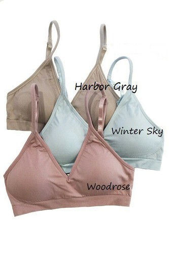 Anemone Basic Seamless Wireless Longline Adjustable Removable Pads Bralette Bra - Picture 11 of 32