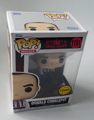 POP Movies 1191 - The Batman Oswald Cobblepot Chase Edition 9 cm Figur Funko Neu