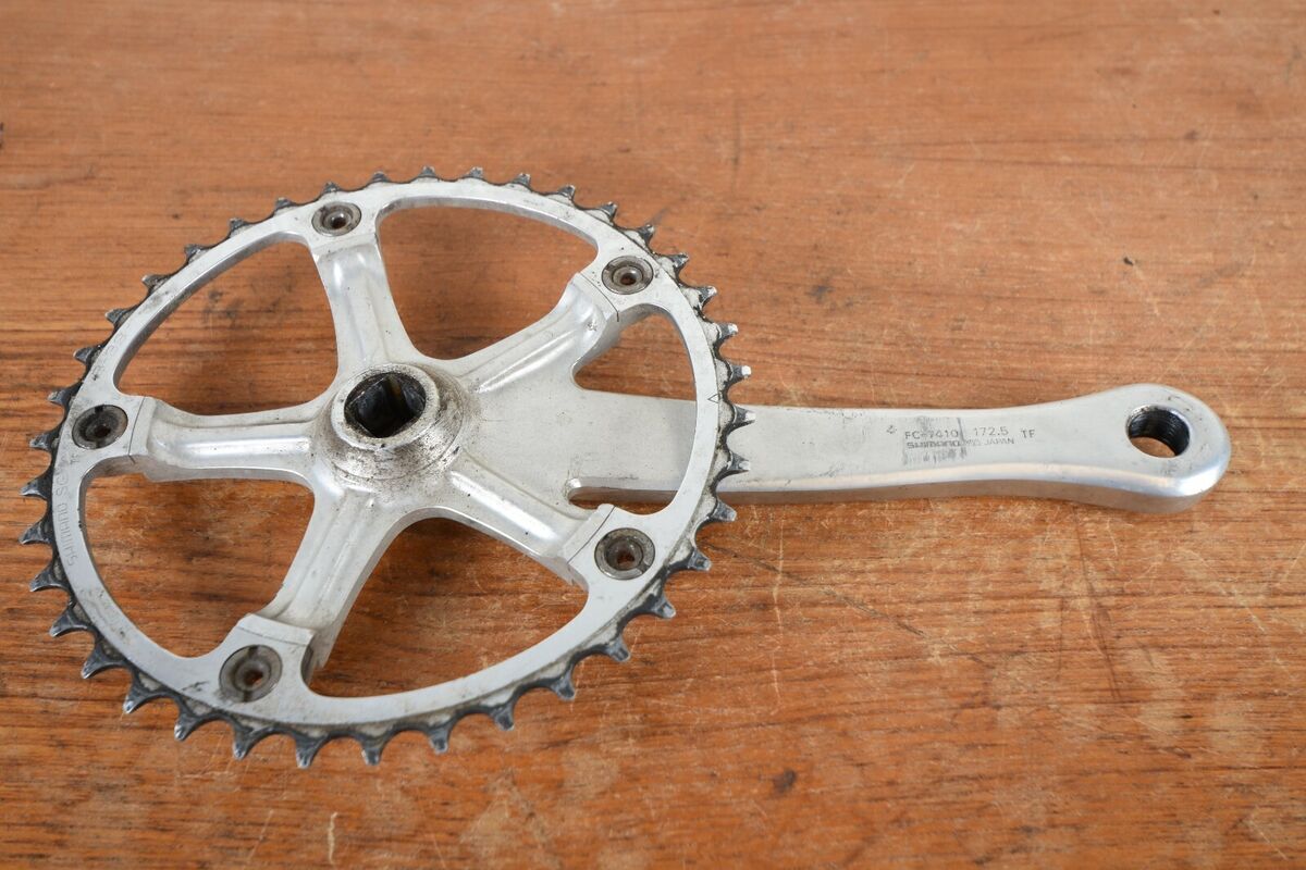 Vintage Shimano Dura-Ace FC-7410 Crankset 172.5mm W Vintage Shimano Dura-Ace FC-7410 Crankset 172.5mm W