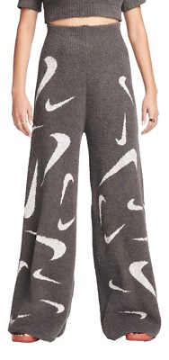 Large - Nike Phoenix Cozy Bouclé Women's High-Waisted Wide-Leg