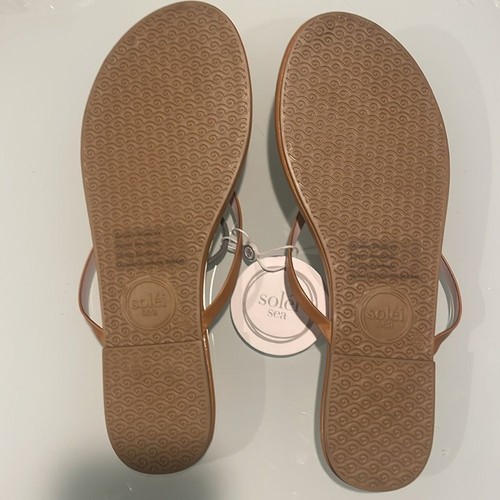 New Solei Sea Brown Nude/Pink Flip-Flop Sandals Size 10 Retail $57 - Picture 4 of 5