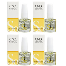  4 PACK  CND Solar Oil Nail  Cuticle Care 0.25oz EACH