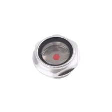 1 pc G 1" Air Compressor Oil Sight Glass Aluminum Oil Liquid Level Gauge