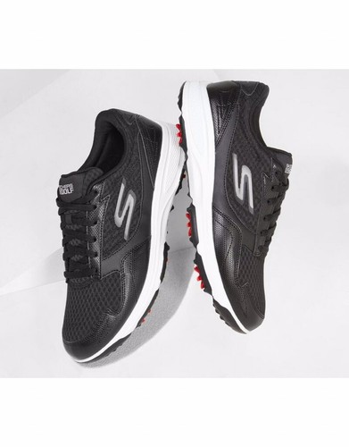 SKECHERS GoGolf Torque Sport RF RELAXED FIT Spiked Golf Shoes 54557BKW Black 13