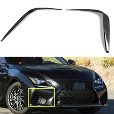 FOR 15-18 LEXUS RC F CARBON FIBER FRONT BUMPER GARNISH AIR VENT FANG TRIM COVER