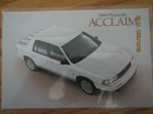 Vintage 1989 Plymouth Acclaim Postcard Excellent Condition