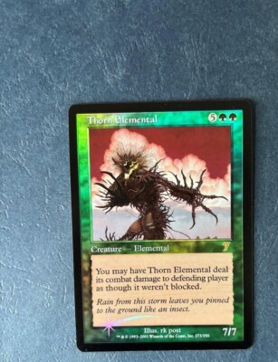MTG FOIL 7TH EDITION THORN ELEMENTAL NM MAGIC THE GATHERING MTG FOIL 7TH EDITION THORN ELEMENTAL NM MAGIC THE GATHERING