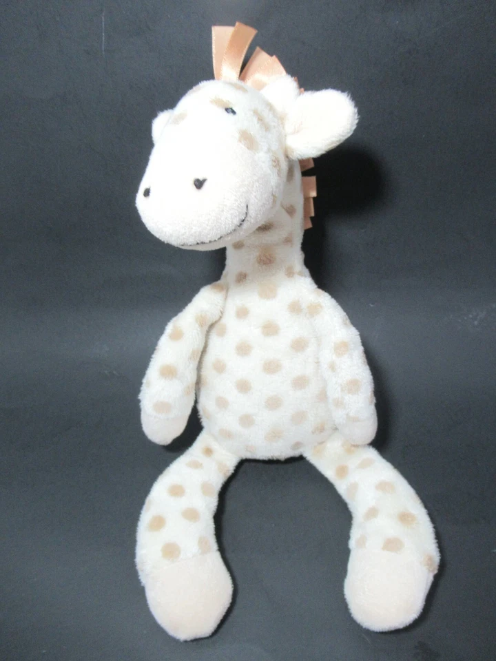 Маленький Jellycat Джорджи жираф плюшевый перезвон погремушка кремовый бежевый желтовато-коричневый пятна ребенка - Изображение 3 из 4