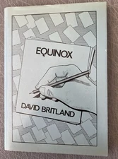 Equinox By David Britland 1985 First Edition Hardcover W/ Dust Jacket HTF