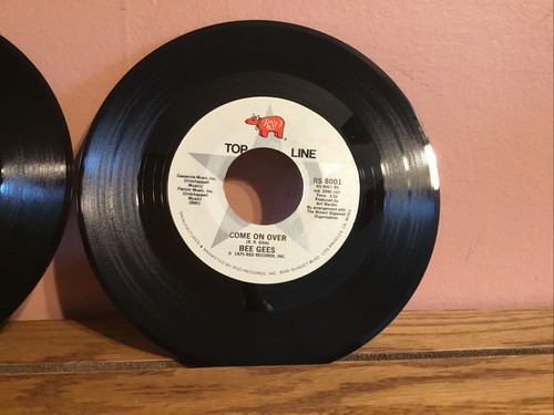 4 BEE GEES 45'S-Jive Talking’ Country Woman, How Deep Is Your Love,Too Much Heat - Picture 13 of 13