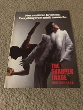 1984 THE SHARPER IMAGE Catalog Print Ad AMEREC GRAND PRIX TANNING BED MINK COATS