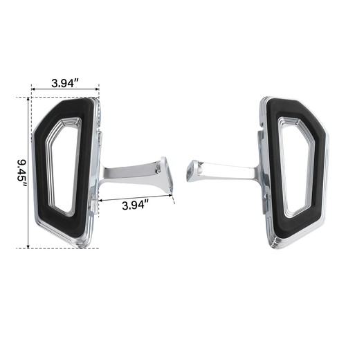 Passenger Floorboard Footboard Pegs For Harley Touring Electra Road Glide 93-24 - Picture 3 of 10