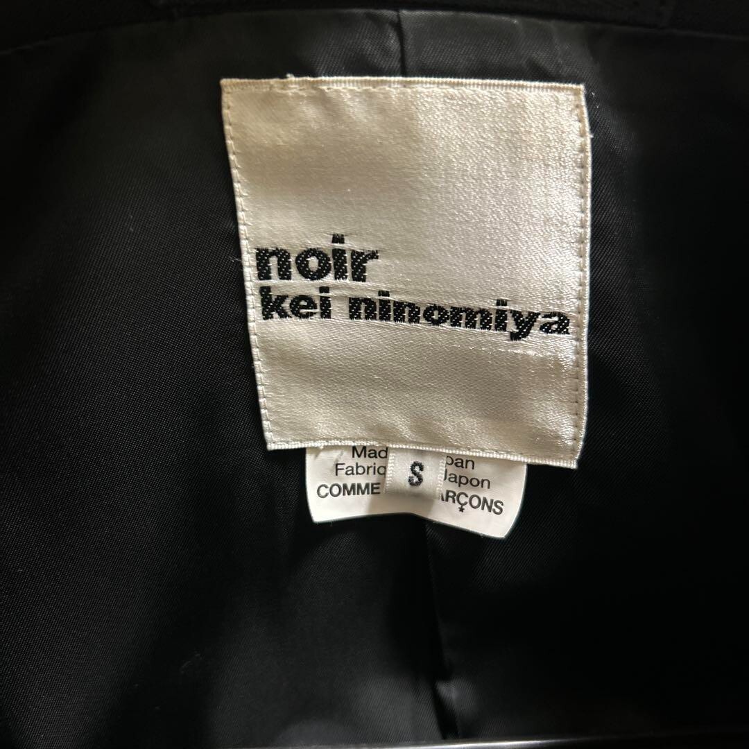 noir kei ninomiya ジャケット 22ss Synthetic Leather Shrunken Moto Jacket by Noir By Kei