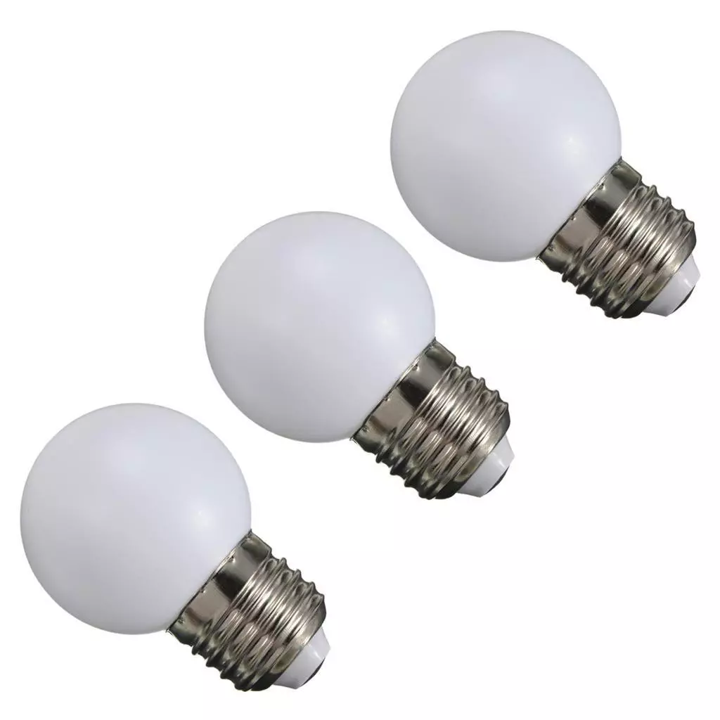 3x 220V E27 1W Energy Saving LED Golf Ball Light Bulb Party Globe