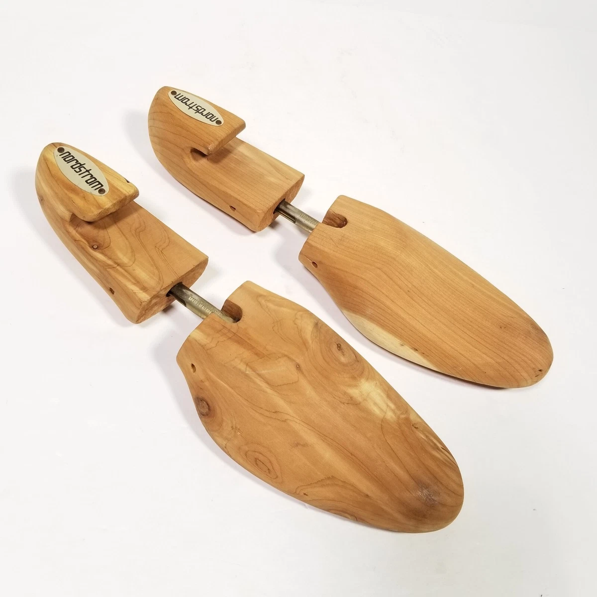 2 L Nordstrom Wooden Shoe Form Tree Shapers Stretchers Wood Pair