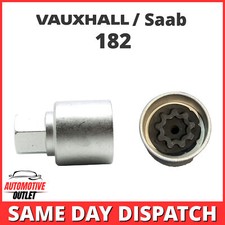 MASTER LOCKING WHEEL SECURITY NUT BOLT REMOVER KEY SOCKET 182B FOR VAUXHALL SAAB