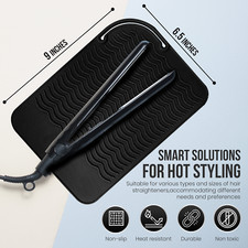 Heat Proof Safety Mat Hair Straightener Extreme Protection Silicone Pouch Case