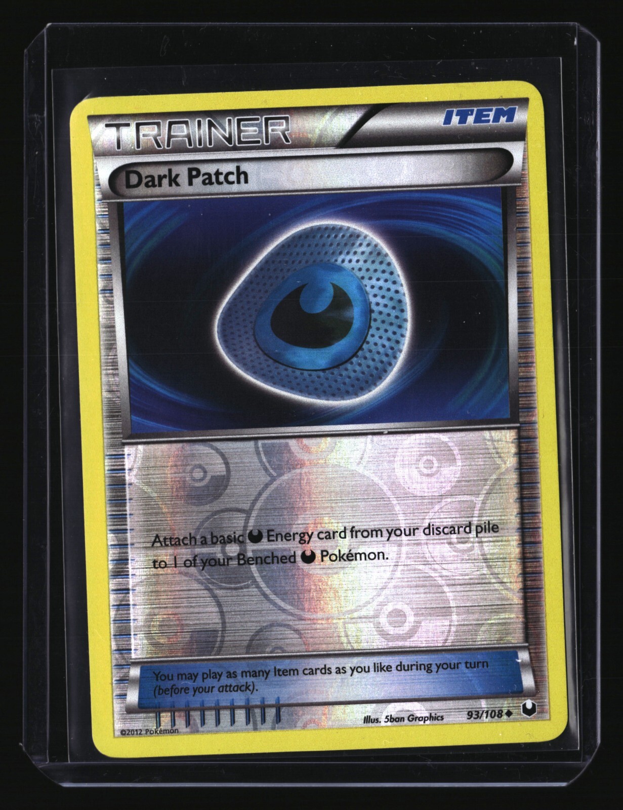 Pokemon DARK PATCH 93/108 (Reverse Holo) Dark Explorers - NM/Near Mint