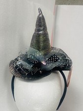 Halloween Witch Hat Headband Spider Web Dress Up Costume New