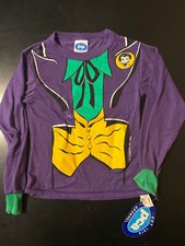Vintage 1989 NWT Batman The Joker PCA Youth Kids Size 8 T-Shirt Pajama Top