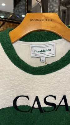 Casablanca Tennis Club Cashmere Blend Sweatshirt Size XL Men's | eBay
