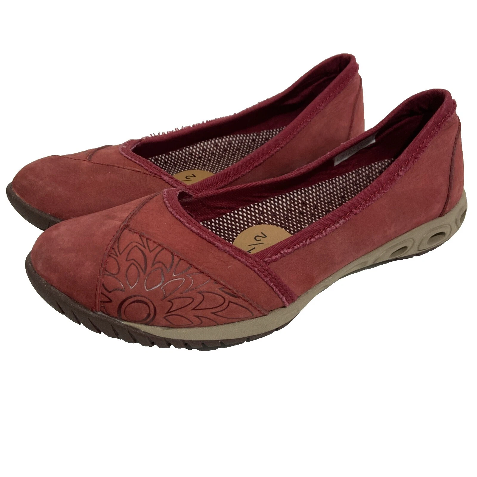 Planos planos informales superiores de cuero para mujer Columbia