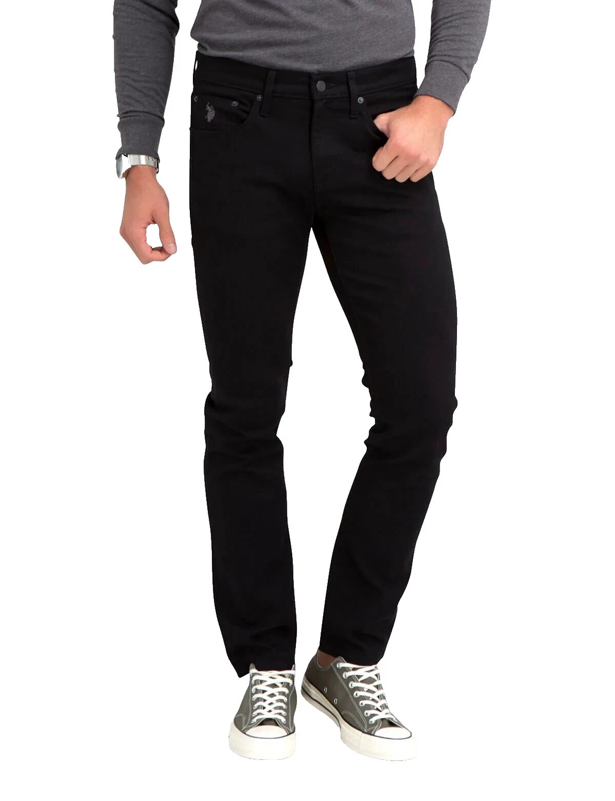 Ассоциация поло США Черные джинсы для мужчин