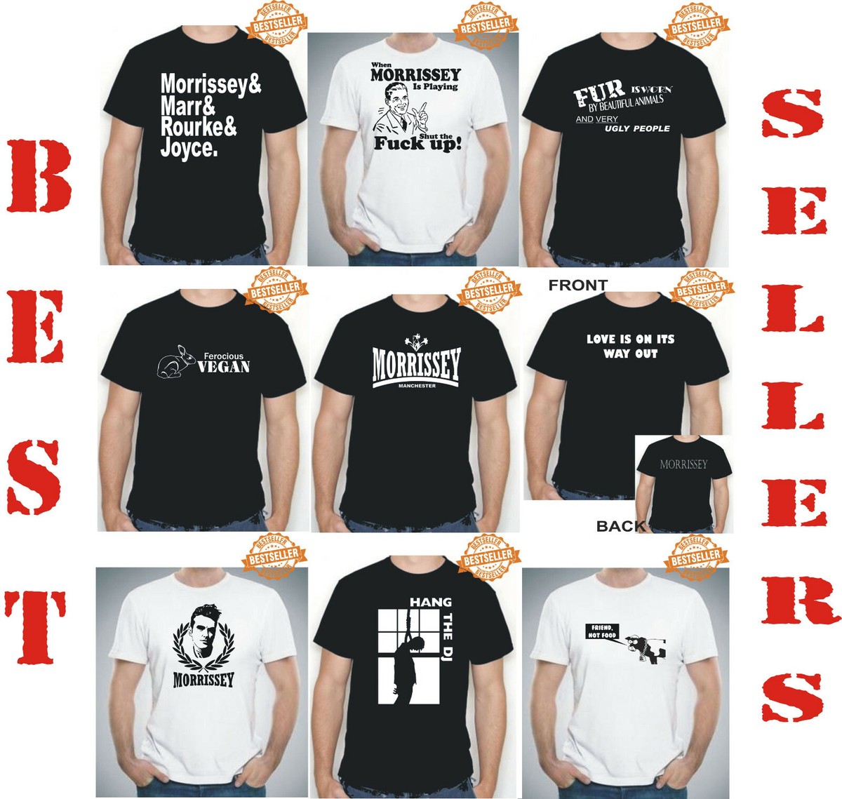 Morrissey Head Unisex T-Shirt Adult Morrissey Head Unisex T-Shirt Adult