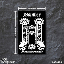 Marzocchi Sticker Weiß | Aufklebersatz Set Fahrrad eBike BMX MTB Gabel