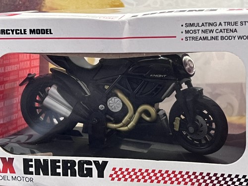 Modello Max Energy Scale Lega Motocicletta Scala 1:18 Modello Haixing, Scatola Rotta!! - Foto 7 di 9