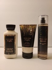 bath and body works Into The Night 3 pcs set. Body Scrub, Mist  Body Lotion