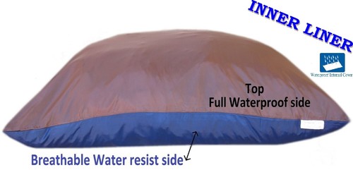 Memory Foam Pet Dog Bed for Medium to Large Dogs with Durable Denim Jeans Cover - Picture 12 of 39