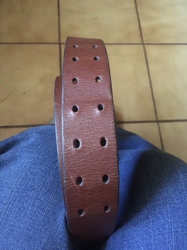 Merona Men’s Belt Nonleather Style 36929 Made In Guatemala Brown Size L - Picture 2 of 3