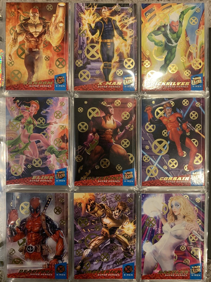 2018 Fleer Ultra Marvel X-Men COMPLETE GOLD FOIL (/99) PARALLEL