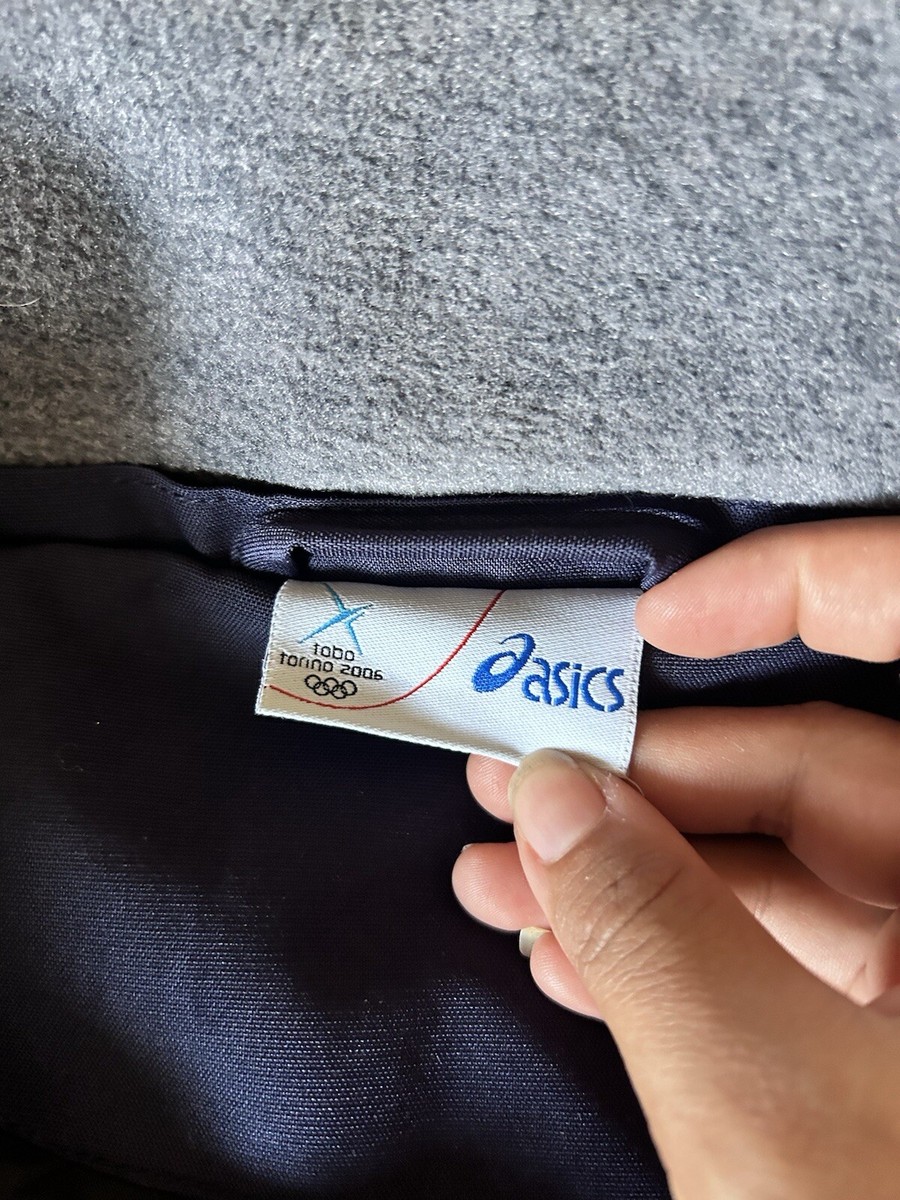 Vintage 2006 TORINO WINTER OLYMPICS Blue Warm ASICS SKI JACKET