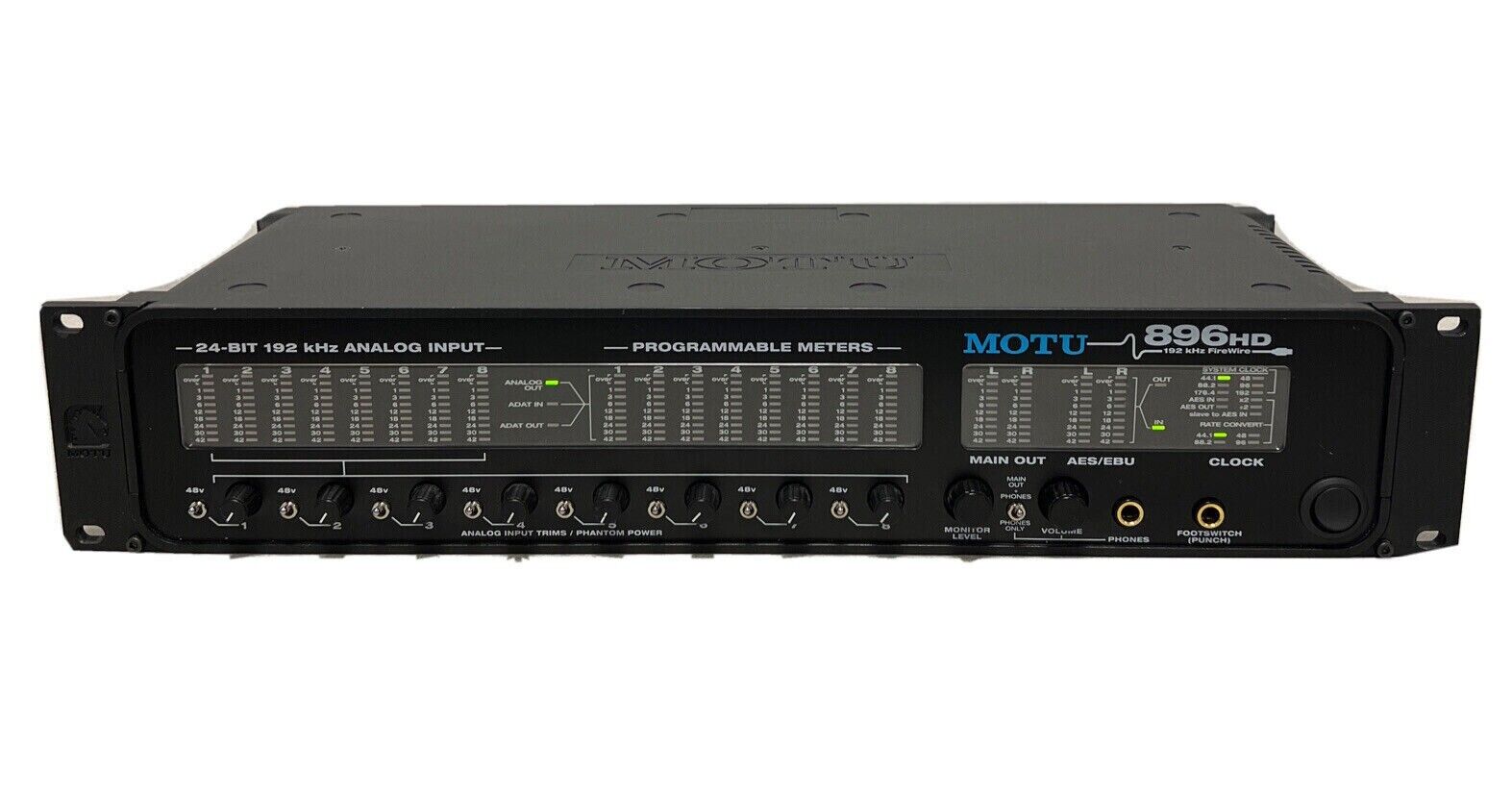 MOTU 896HD  8-Channel 96Khz Firewire Audio Interface - XLR I/O - Rarely used!