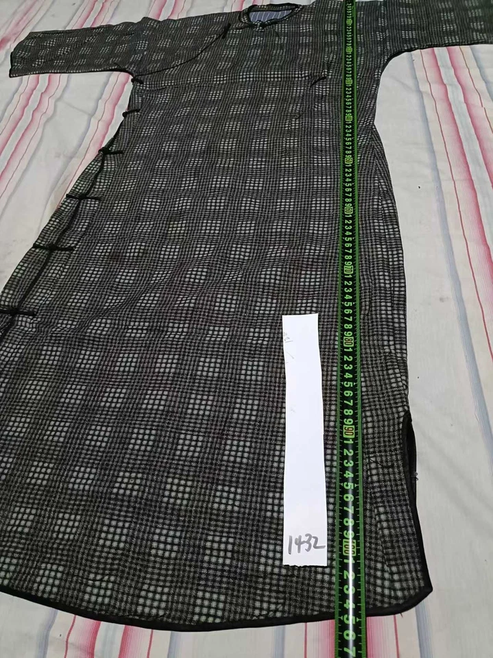 Antigua túnica de seda de la dinastía Qing china, disfraz bordado vintage coleccionable Foto 2 de 4