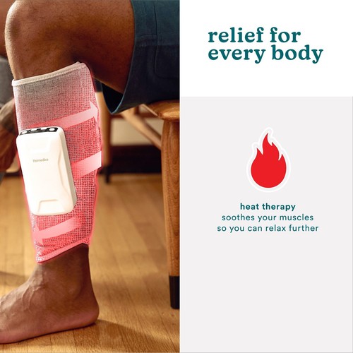 Homedics Compression Calf Massager, Real Relief, Cordless, with Soothing Heat - Picture 4 of 7