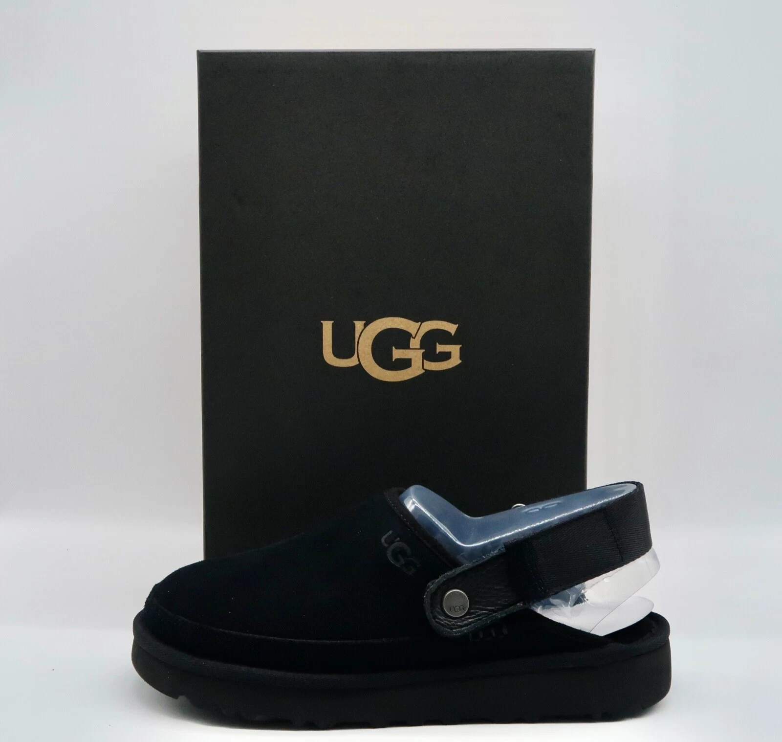 UGG Goldenco Zoccoli Scarpe Uomo Sandalo 1142172 Taglia US 13 Nero Nuovo Scatola