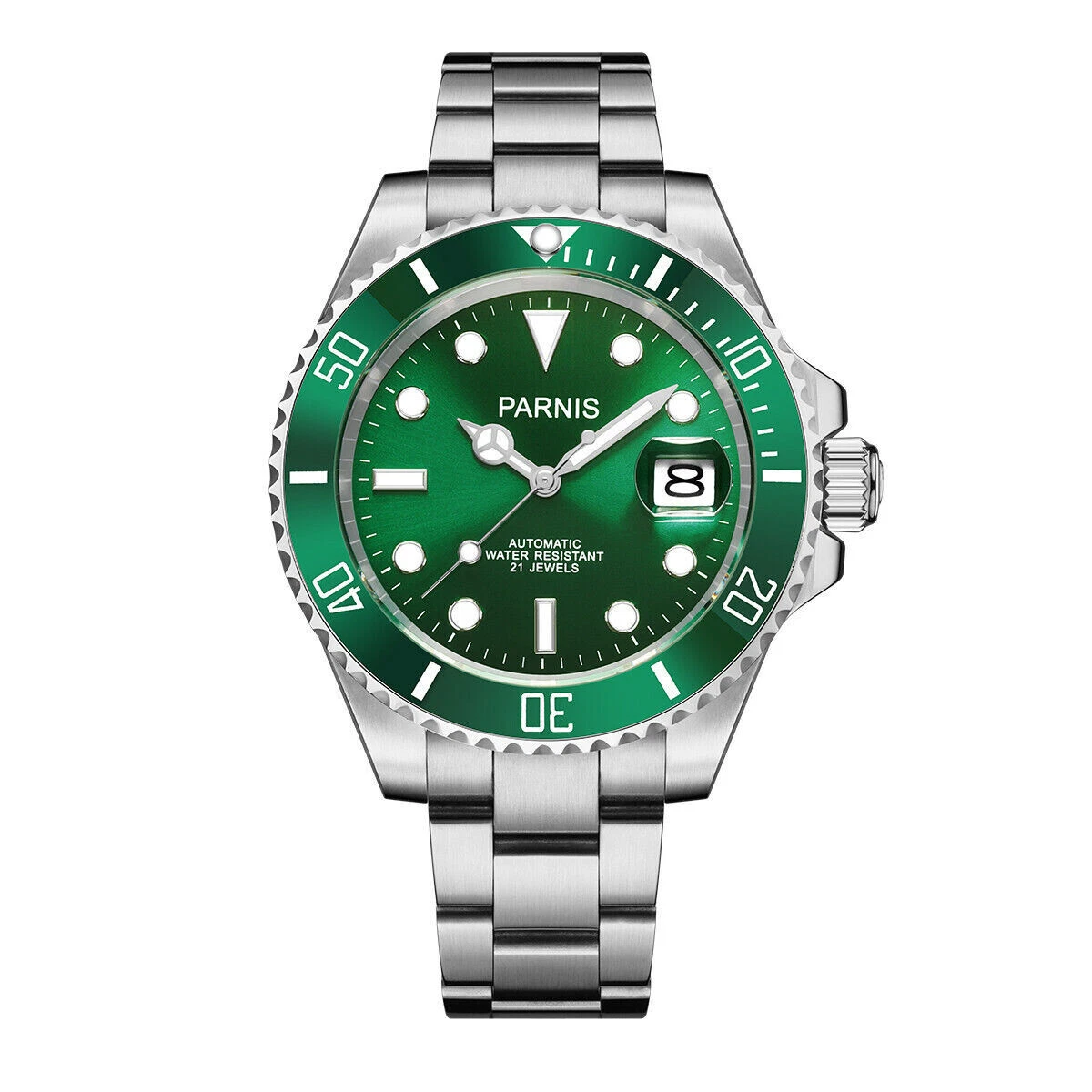 PARNIS Sapphire Glass Japan Miyota Movement 40mm Men Automatic Waterproof Watch