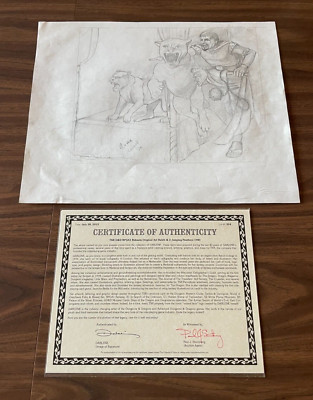 Darlene - TSR D&D RPGA1 Rahasia Original ''Rahib & 2 Jumping Panthers'' 1983 COA