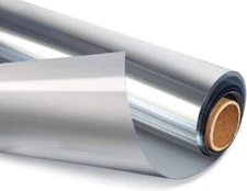 HIDBEA One Way Window Film, Daytime Privacy Sun 35.4 x 196.8 Inch Silver