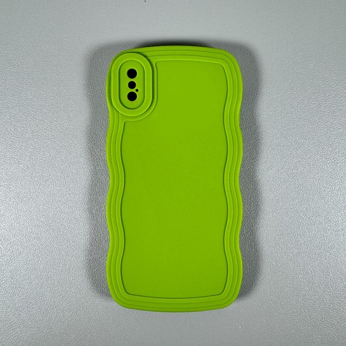 Funda para iPhone X/XS - Verde Hoja | Bordes Ondulados | Agarre Delgado Contorneado - Imagen 13 de 14